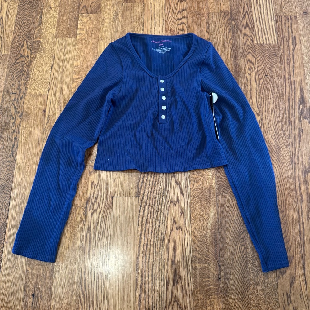NWT Suzette Collection Girl’s Navy Blue Long Sleeve Size XS/S